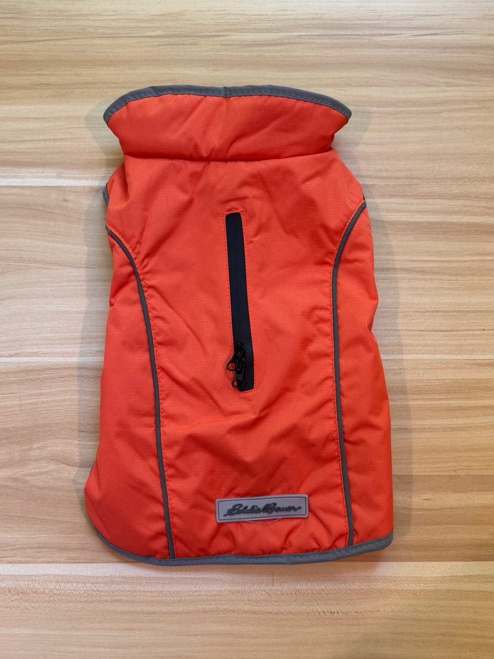 Eddie Bauer Bright Orange Dog Jacket, Size Small